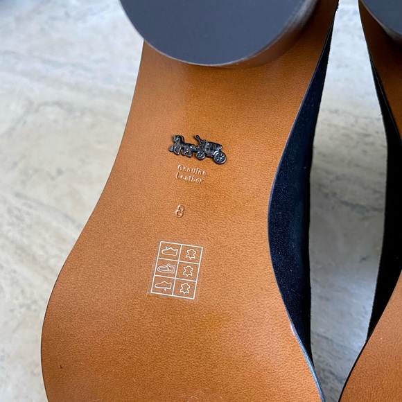 Coach Suede Buckle Booties Style No. G1787 - Picture 6 of 12